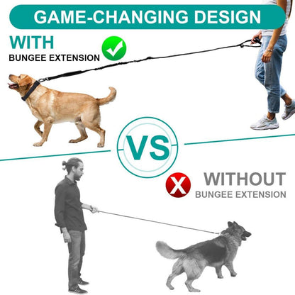 Hundeleine Reflektierend Verstellbar Sicherheitsgurt Große Hunde 2-2.45m