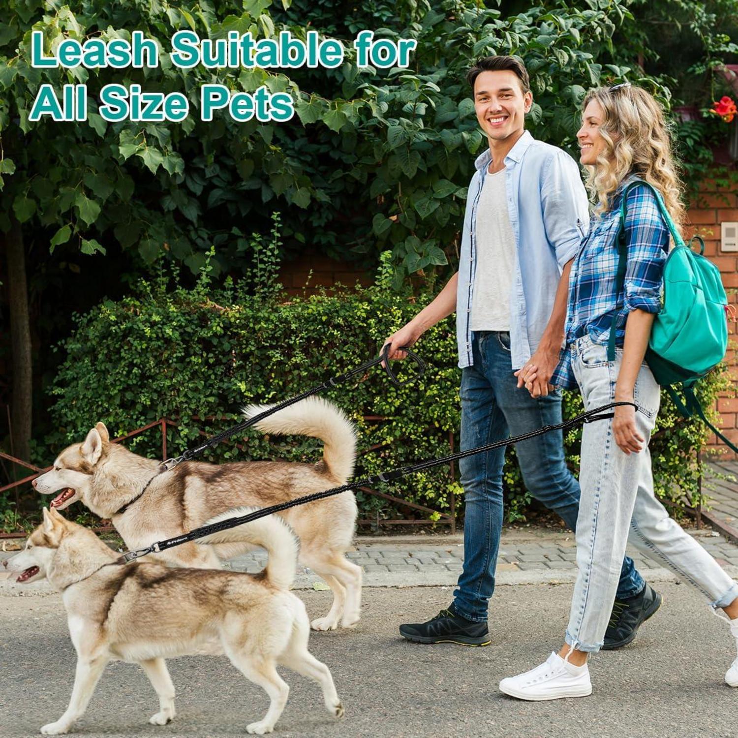 Hundeleine Reflektierend Verstellbar Sicherheitsgurt Große Hunde 2-2.45m