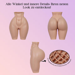 Silikon Hüftvergrößerung Hose realistic Vagina Crossdresser