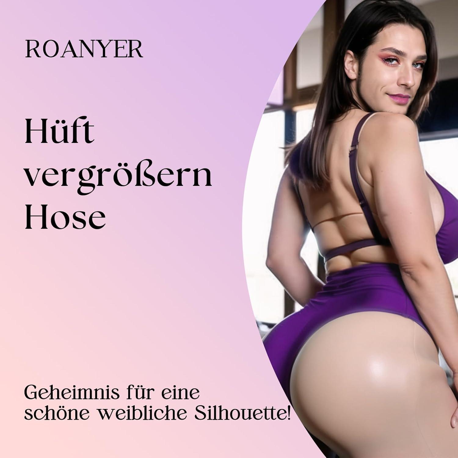 ROANYER Silikon Hüfte Vergrößerung gefälschte Vagina Hose Transgender L