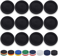 12er Set schwarze Kunststoff Speiseteller 25cm - Salat