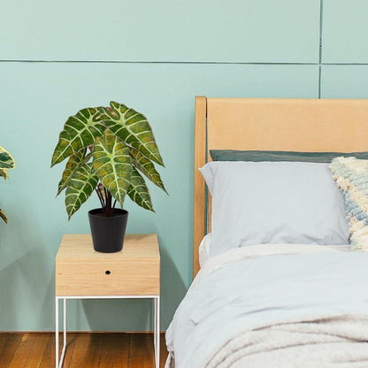 Kunstpflanze Calathea Alocasia Sanderiana Dekopflanze 43 cm