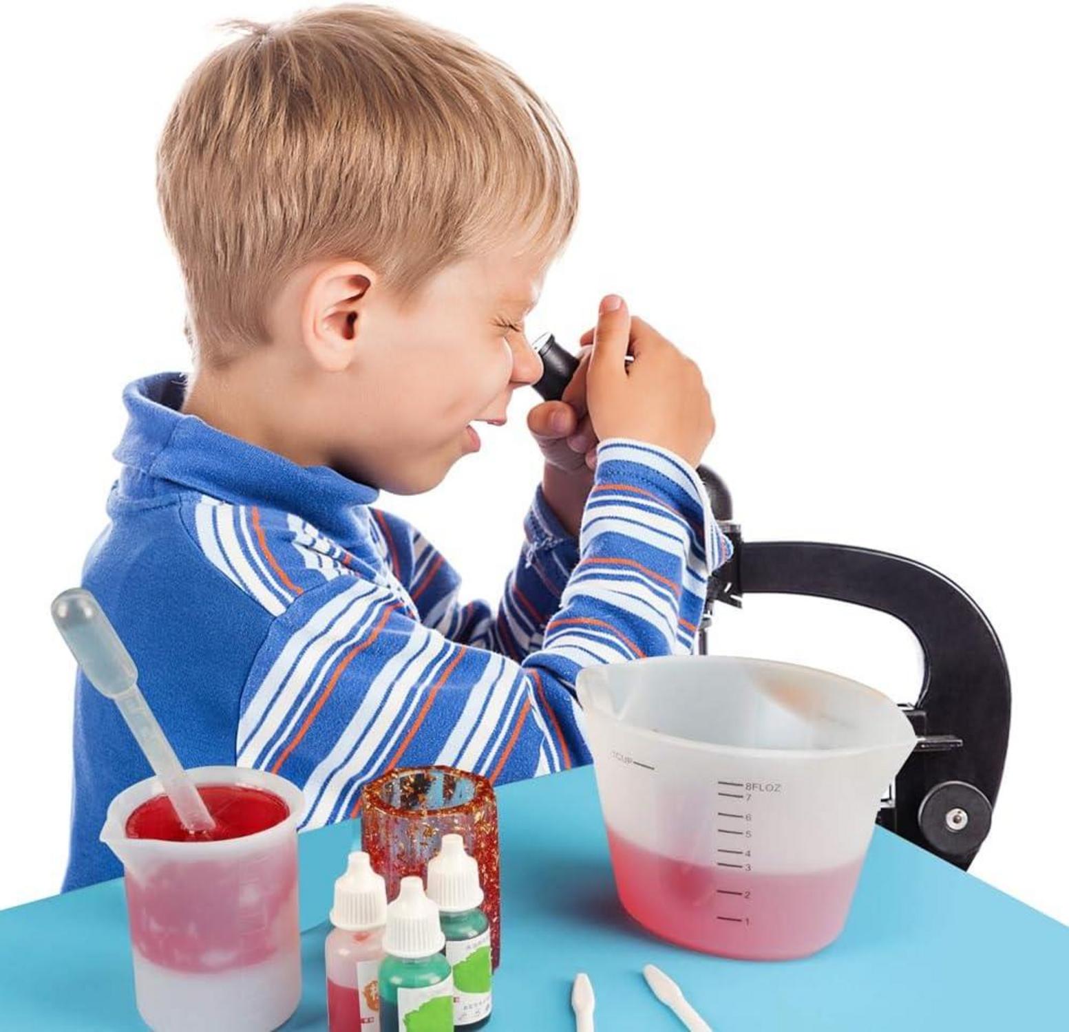 6er Set Silikon Messbecher Krüge 500ml/250ml/100ml/10mlTransparent für DIY Harzkunst Basteln Küche