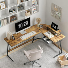 Eckschreibtisch Studie 170x120 cm l Form Monitorständer