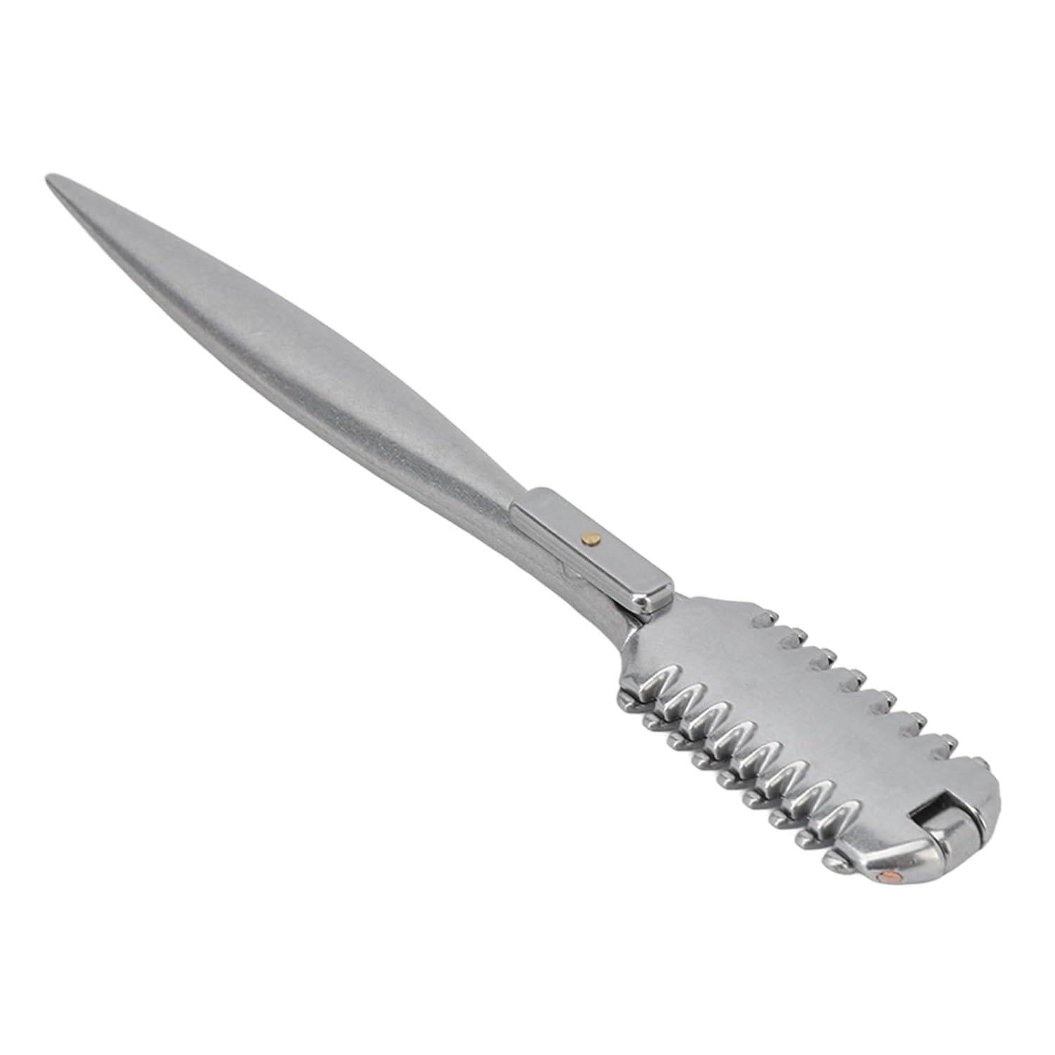 Doppelseitiger Effilierkamm Haarschneider Kamm Haarkamm aus Metall