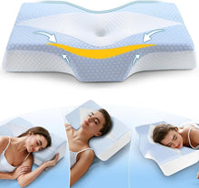 Memory Foam Orthopädisches Nackenkissen mit kühlendem Bezug
