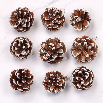 48pcs Natürliche Mini Weihnachten Tannenzapfen DIY Handwerk Ornamente