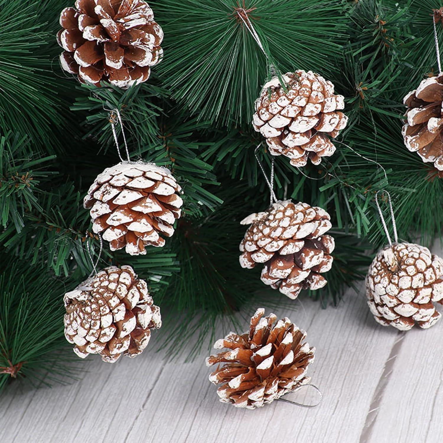 48 Stk. Natürliche Weihnachten Tannenzapfen Mini Ornamente DIY Handwerk