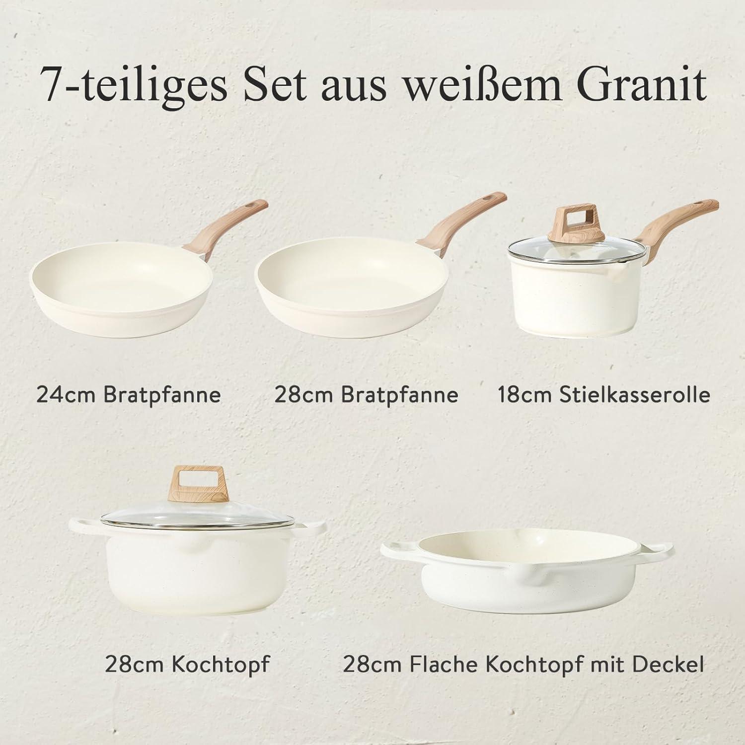 7-teiliges CAROTE Topfset Pfannenset