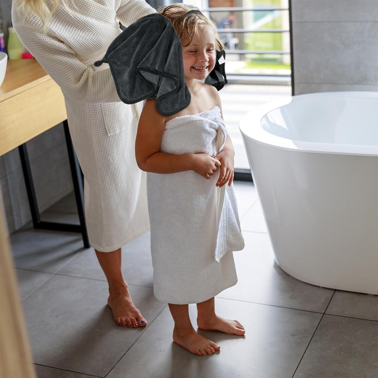 3er Set Shiny Bath Trockentuch 40x60cm Extra Absorbent Mikrofasertücher