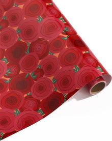 Geschenkpapier Set 3 Rollen Rot Mädchen Geburtstag Hochzeit
