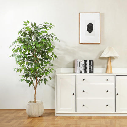 Künstliche Ficus Benjamina Groß 150cm Kunstpflanze