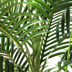 Künstliche Palme 180cm Areca Kunstpflanze Weiß Topf für Haus