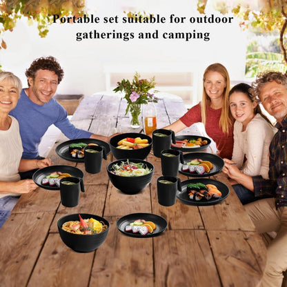 Kunststoffgeschirr Set 32-teilig