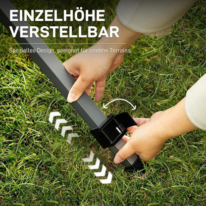 Klappbarer Campingtisch Aluminium 120x70cm 80KG belastbar