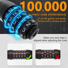Fahrradschloss Zahlenschloss mit 5-Stellig Zahlencode und