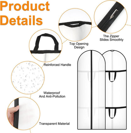 Kleidersack 180x60cm Faltbar Anzug Premium Kleiderschutzhülle