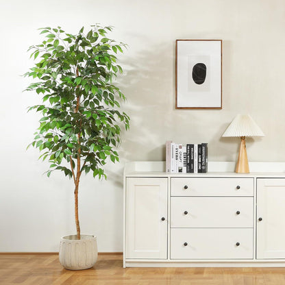 Künstliche Ficus Benjamina Kunstpflanze 180cm mit