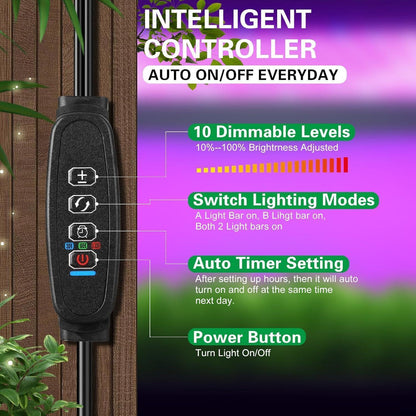 Pflanzenlampe LED Vollspektrum Grow Lampe Auto Timer