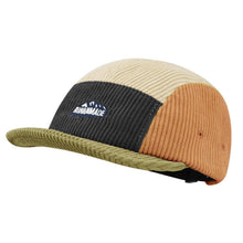 Vintage Cord Baseball Cap - Flat Brim 5 Panel Cap Dunkelgrau