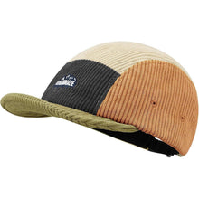 Vintage Cord Baseball Cap - Flat Brim 5 Panel Cap Dunkelgrau