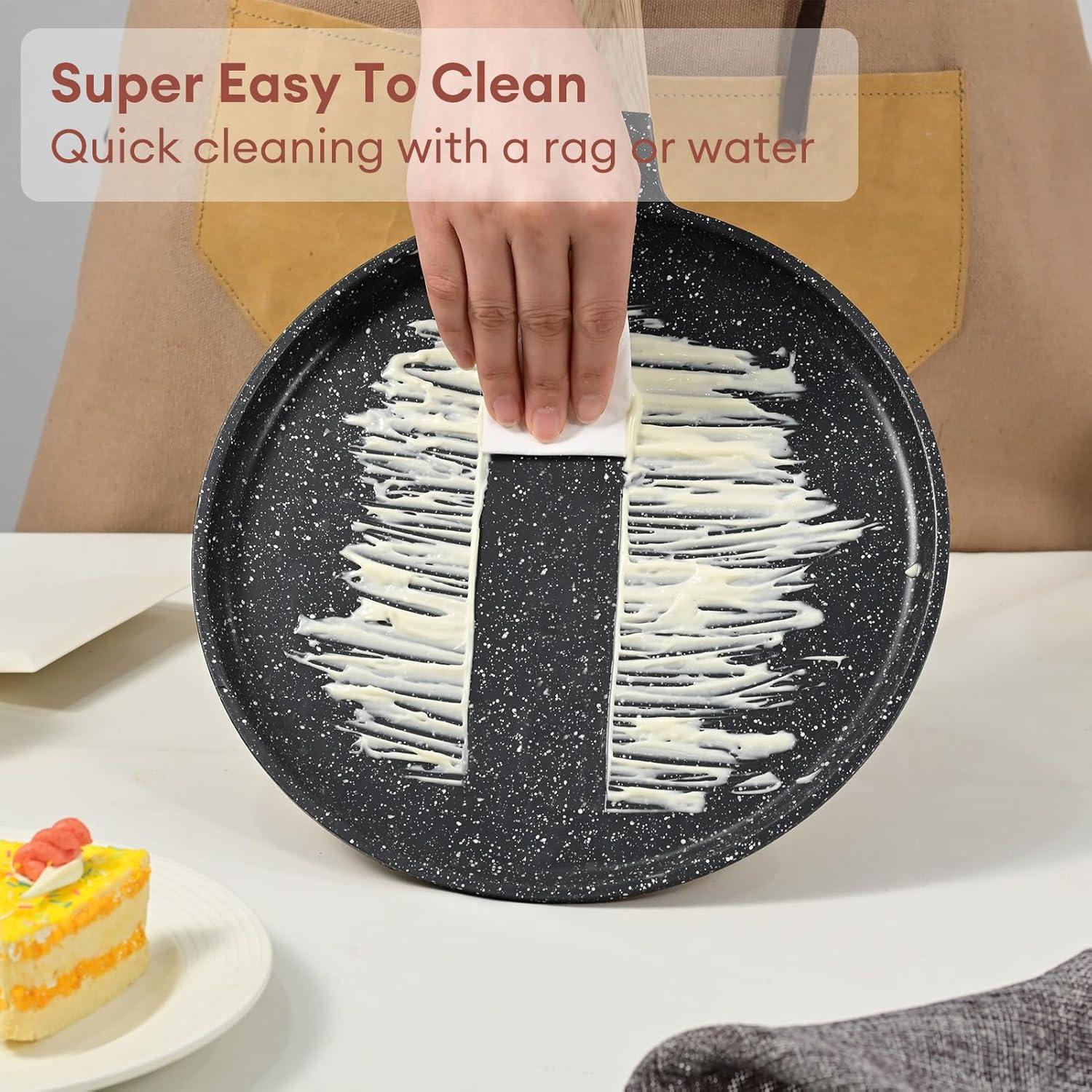 Crepe Pfanne 24cm mit Granit-Antihaftbeschichtung Bakelitegriff