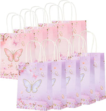 Schmetterling Geschenktüten Kraftpapier 10 Stück mit