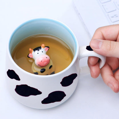 Tier Tasse Kuh Geschenke 3D Keramik Frauen Geburtstag Becher