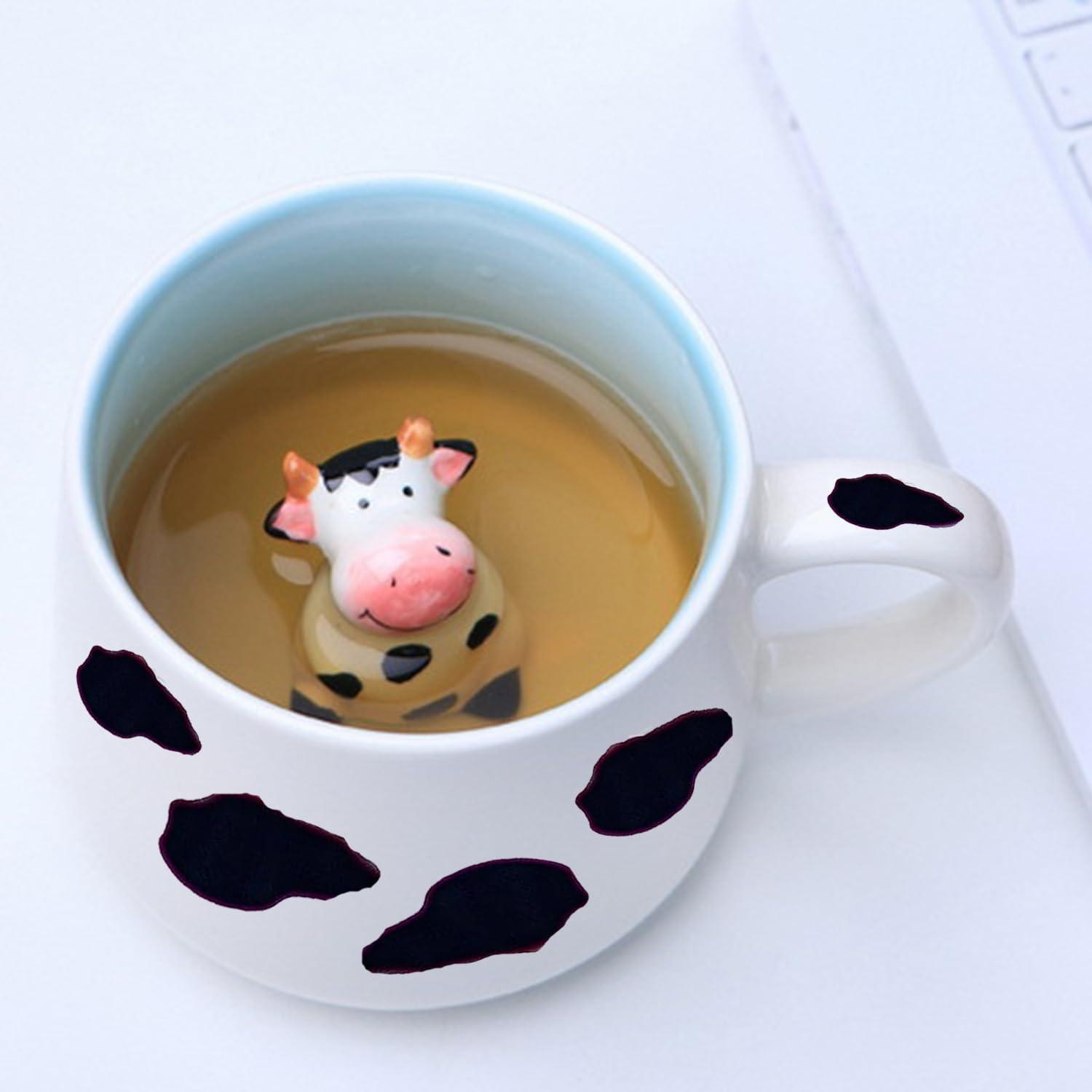 Kuh 3D Tier Tasse Keramik Geschenke Frauen Freundin Oma lustige Teetasse