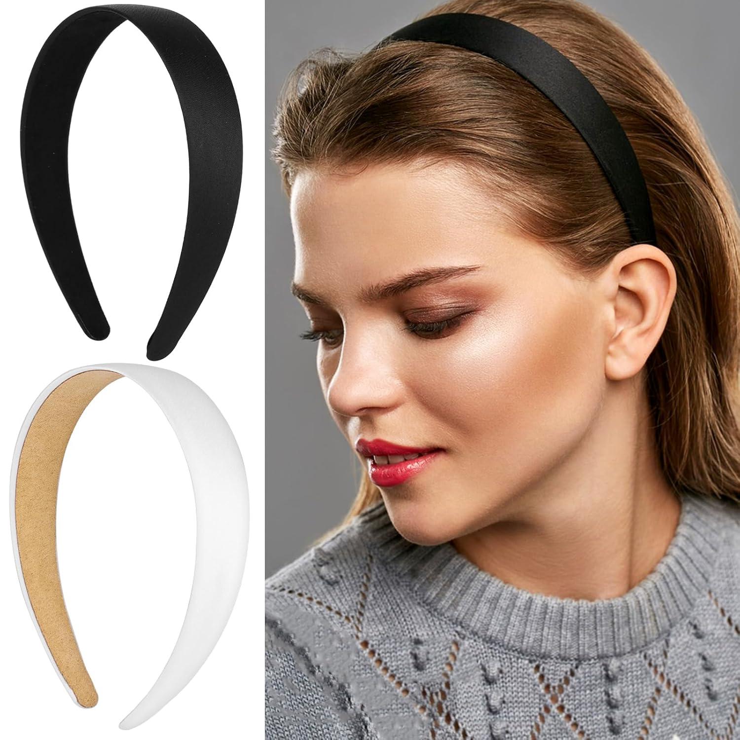 Satin Haarreifen Haarband Set DIY Rutschfest Partys Alltagskleidung