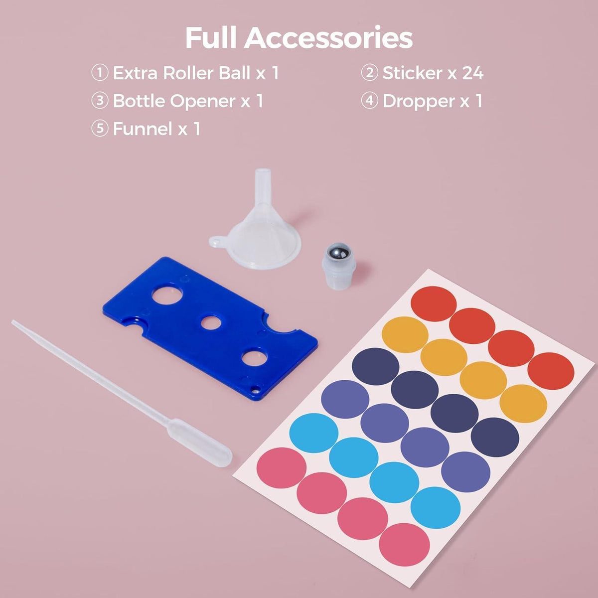 6er Set 10ml Braunglas Rollerflaschen für Ätherische Öle