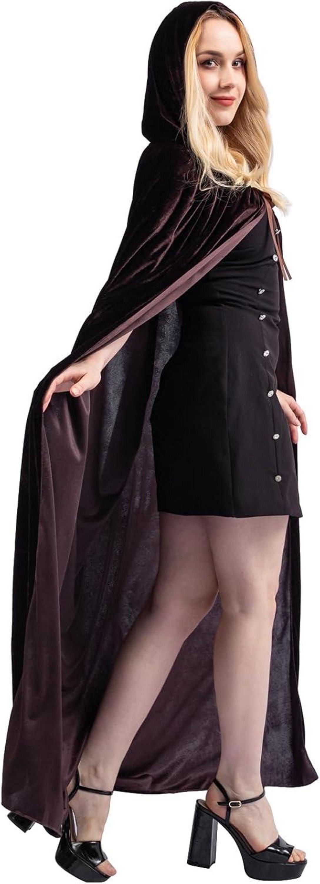 Halloween Umhang Unisex mit Kapuze Vampir Kostüm