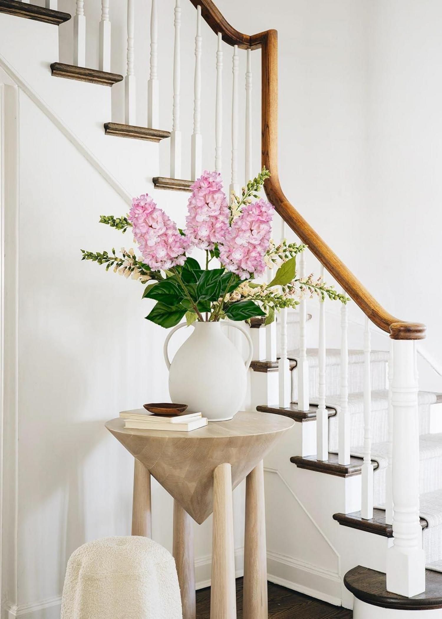 Künstliche Hortensien 3er Set Rispenhortensie 73CM Rosa Dekoblumen