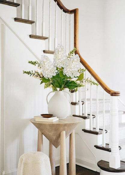 Künstliche Hortensien 3er Set Rispenhortensie 73CM weiß Dekoblumen