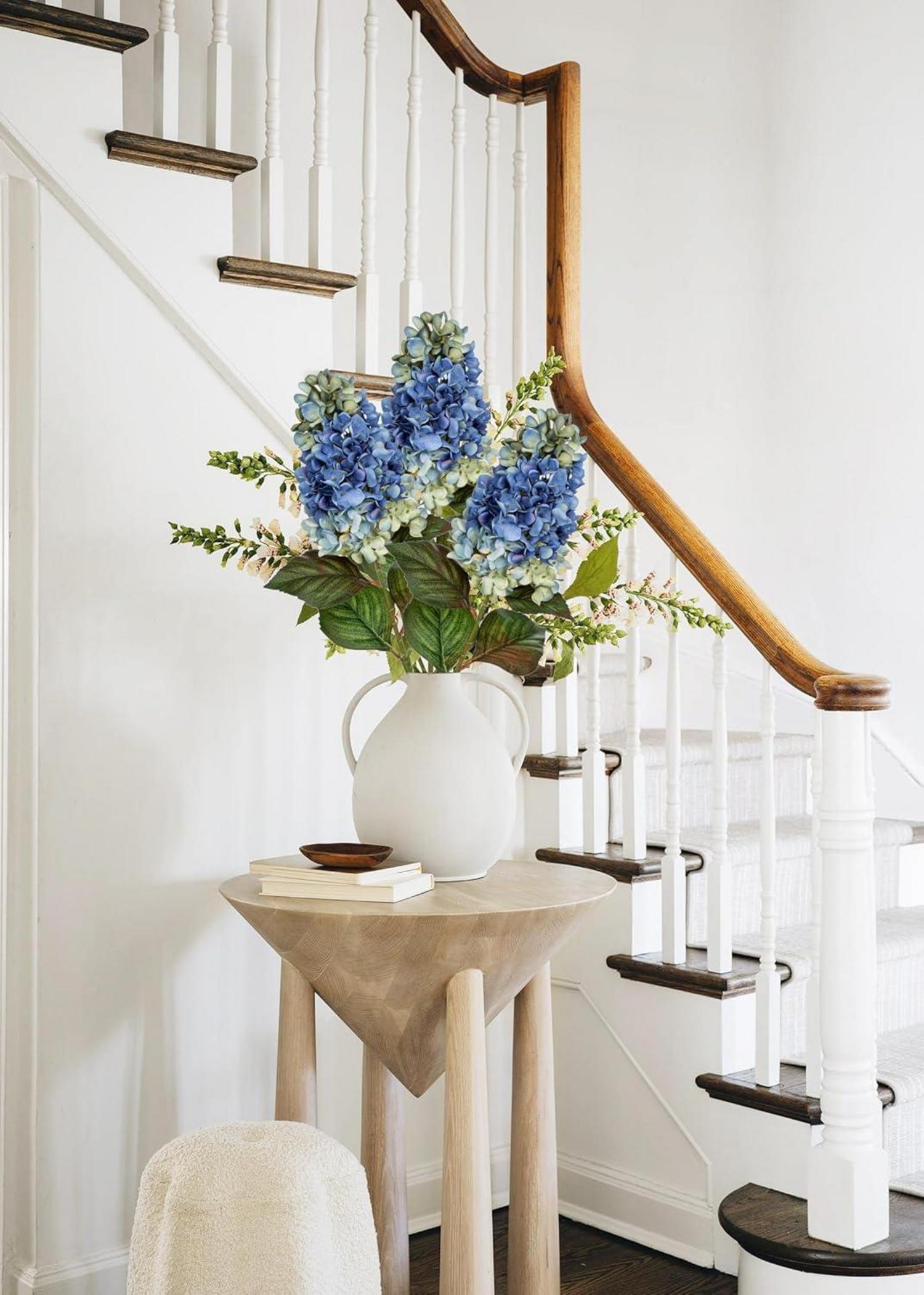 Künstliche Hortensien 3er Set Rispenhortensie Dekoblumen 73CM