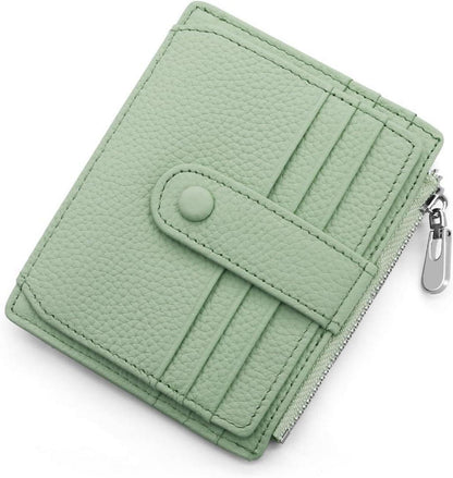 RFID Geldbörse Echtes Leder Kartenetui Münzfach 14 Kartenhalter Slim