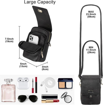 Handytasche mit Geldbörse zum Umhängen aus Veganem Leder