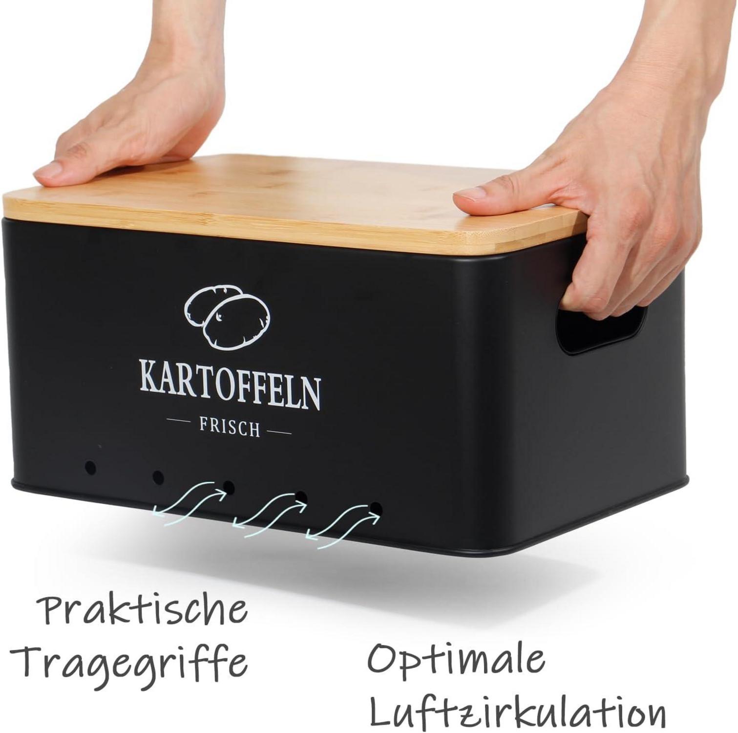Kartoffel Aufbewahrungsbox Vorratsdose 3er Set Küche Aufbewahrung TheoCleo