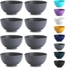 8er Set Unzerbrechliche Müslischüsseln aus Kunststoff