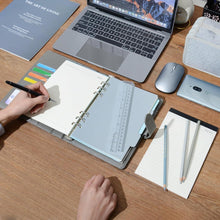 Nachfüllbares A5 Liniertes PU Leder Tagebuch mit Stift und