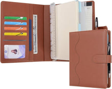 Nachfüllbares Notizbuch A5 PU Leder Spiraljournal Braun