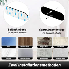 VEHHE Küchenrollenhalter Schwarz Edelstahl Wandmontage Einfahrbar