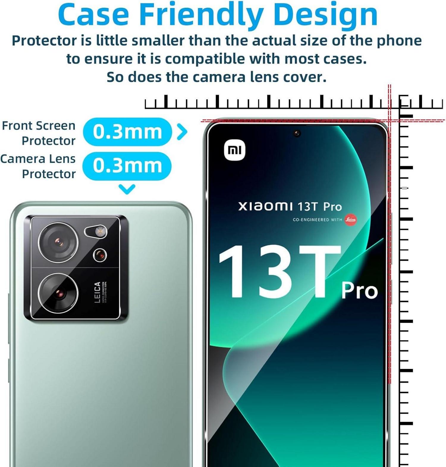 Displayschutz Xiaomi 13T/13T Pro 5G, Panzerglas