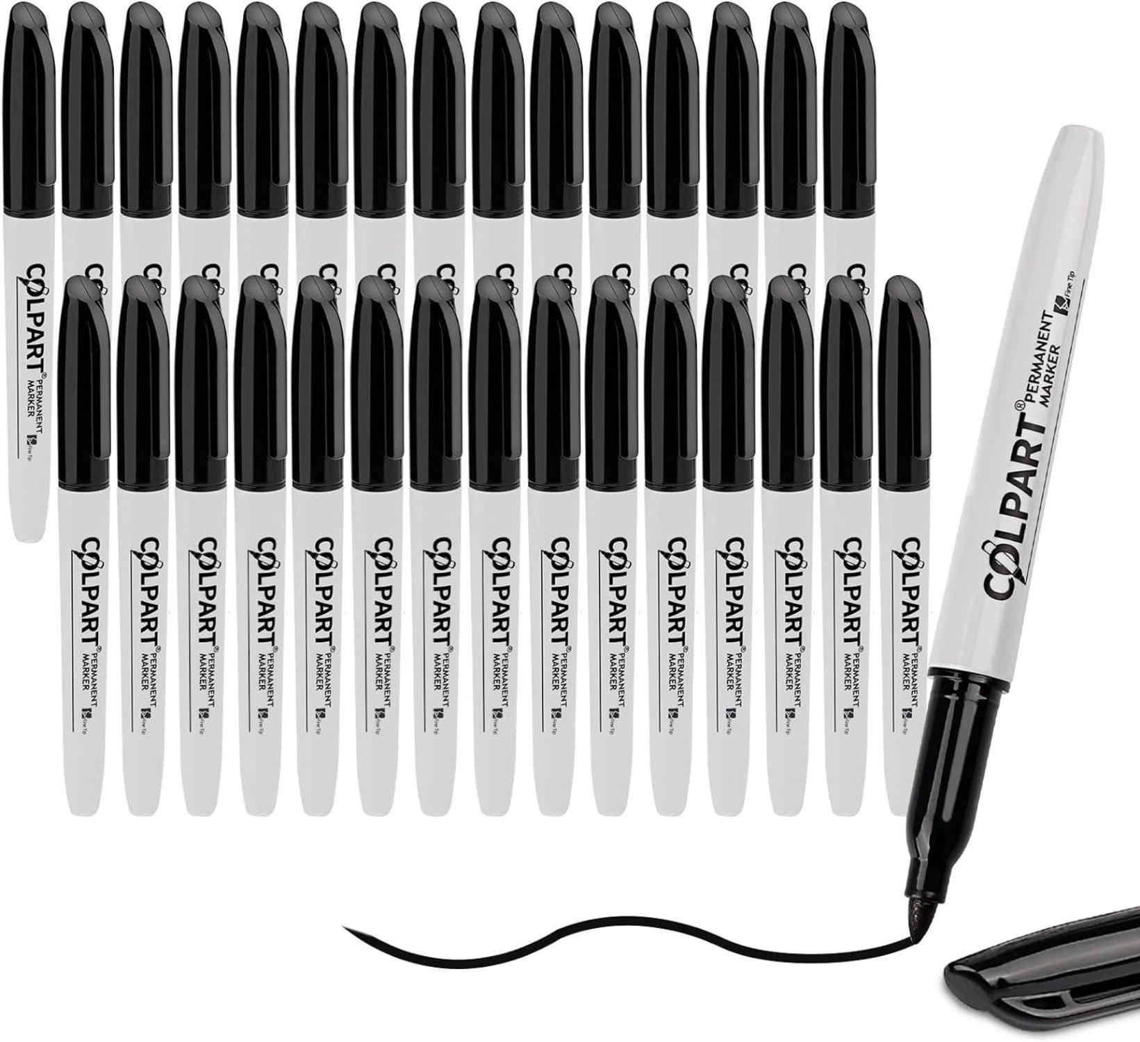 30er Packung Schwarze Permanent Marker Feine Spitze wasserfest