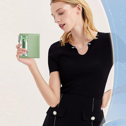 Minimalismus Damen Geldbörse RFID Schutz mit Geschenkbox, 13
