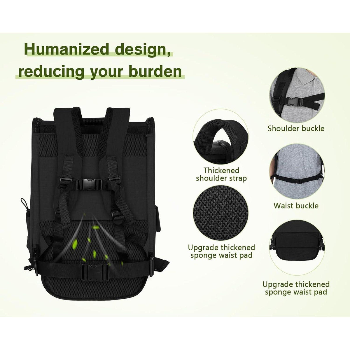 Haustier Rucksack mit Netzfenster, faltbar, atmungsaktiv, wasserdicht, XL