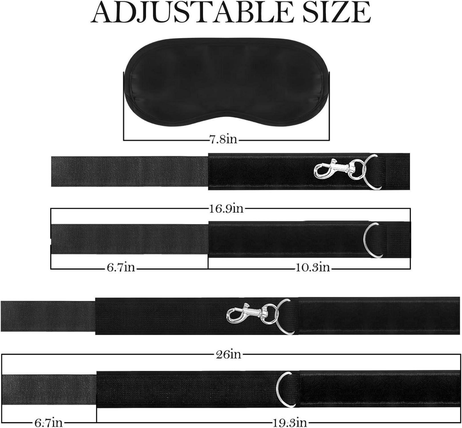 BDSM Handschellen Fesseln Augenmaske Set Sex Toy Paare SM Bondage Kit