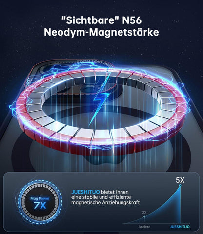 iPhone 14 Pro Hülle MagSafe Verteidiger Serie Schwarz Starkes Magnet Stoßfest Schutz