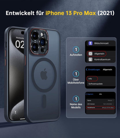 Schutzhülle iPhone 13 Pro Max MagSafe Kameraschutz N56 Magnet