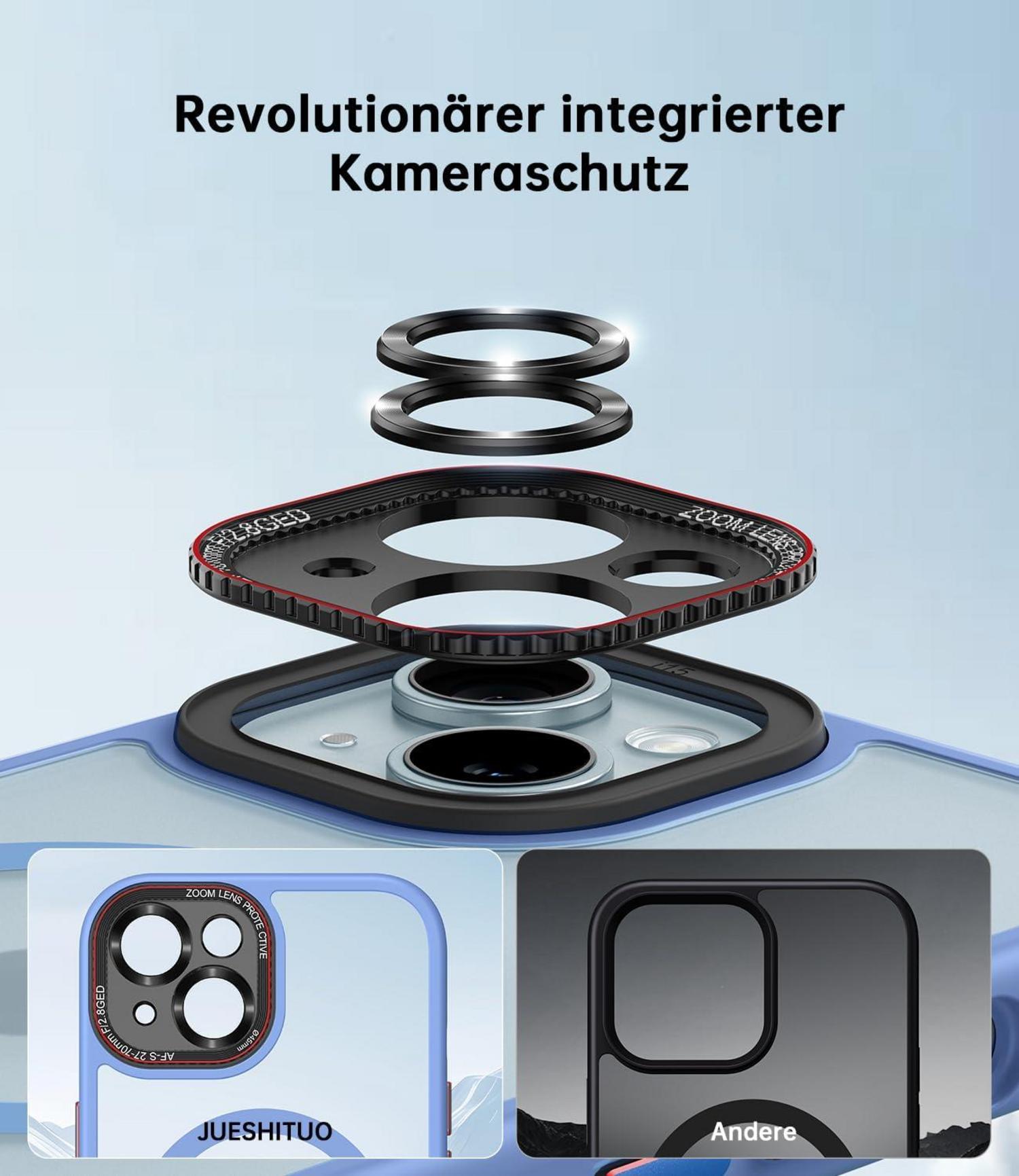 iPhone 15 Plus Hülle MagSafe Integrierter Kameraschutz N56 Magnete